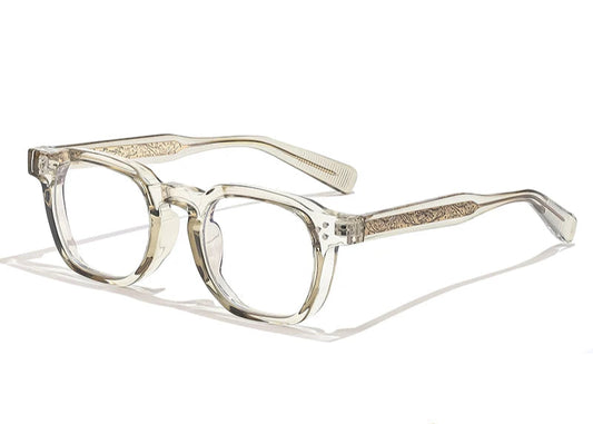 Caterside New Square Flat Light Glasses for Men Women Retro TR Frame Eyeglass High-Quality Eyewear Minimalist Matching